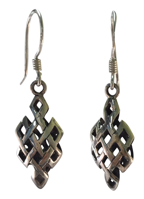 ENDLESS KNOT EARRINGS Sterling Silver