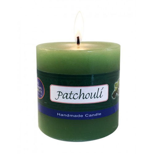 patchouli pillar candle