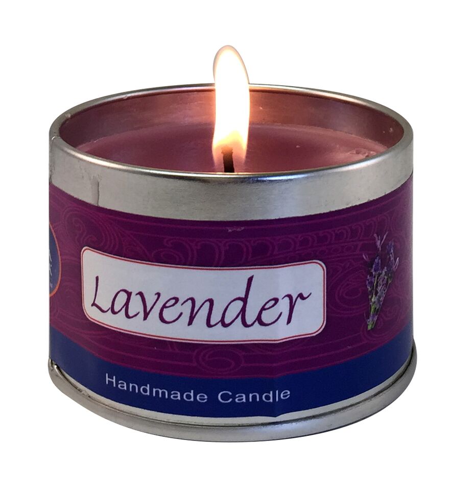LAVENDER  CANDLE TIN