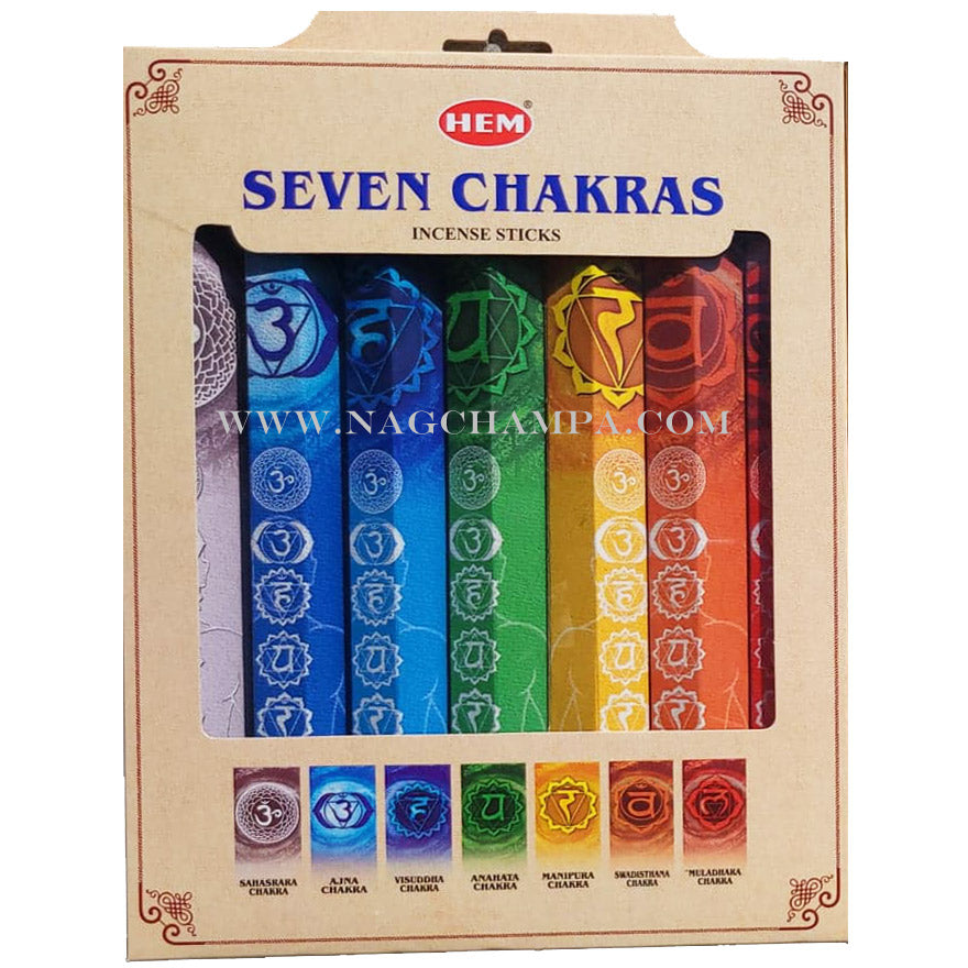 HEM Seven Chakras Incense - Boxed Gift Set