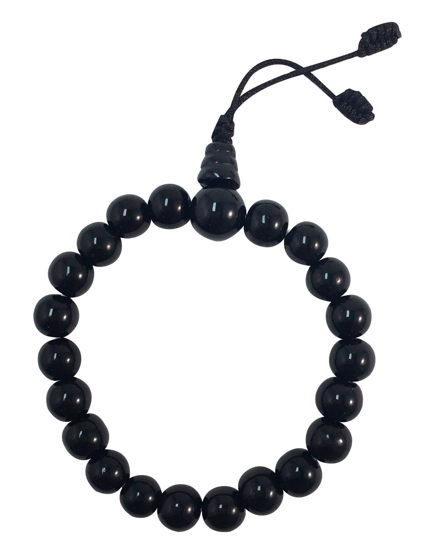 BLACK ONYX WRIST MALA Stretch Bracelet