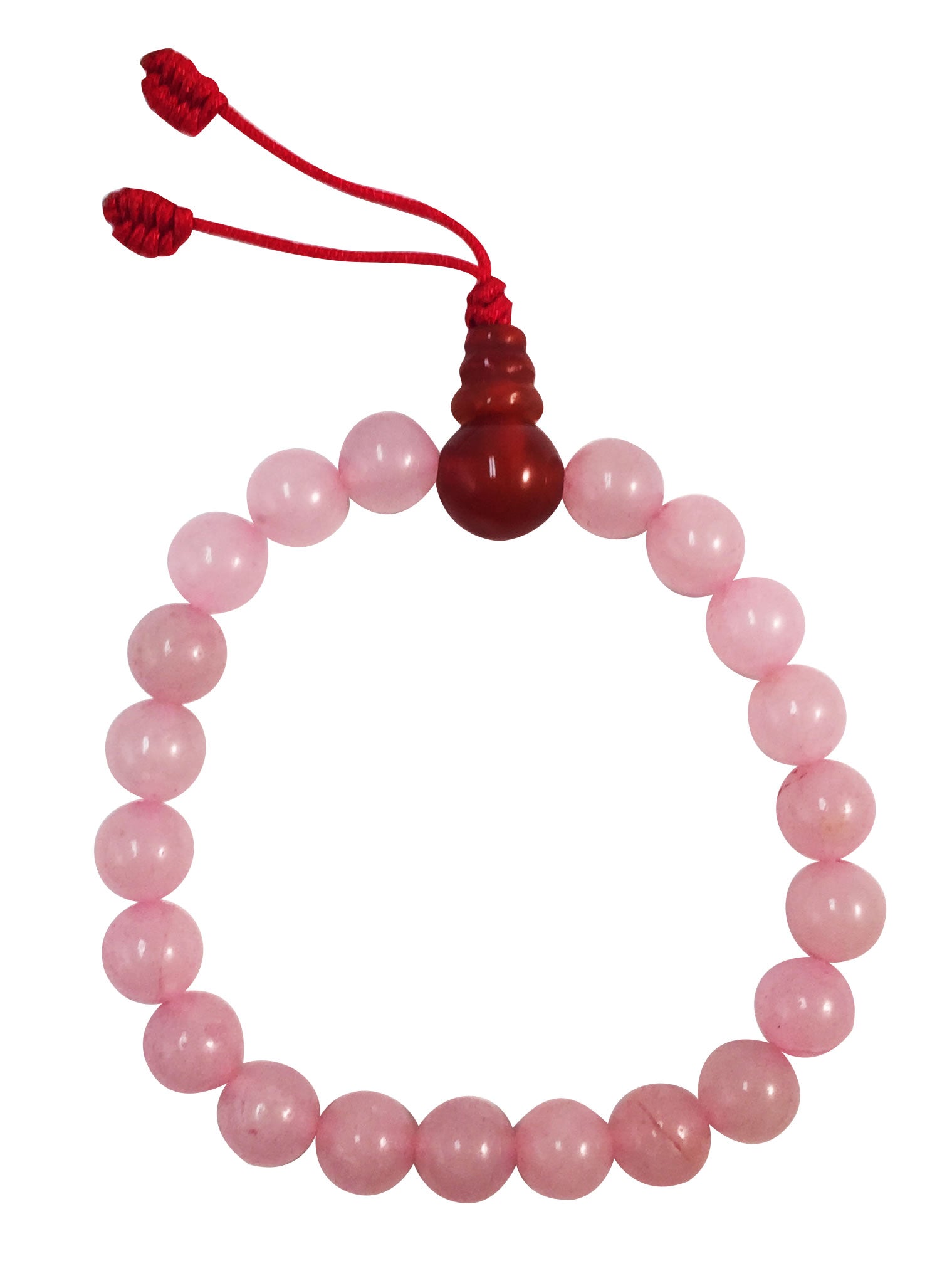 ROSE QUARTZ BEADS Stretch Wrist Mala