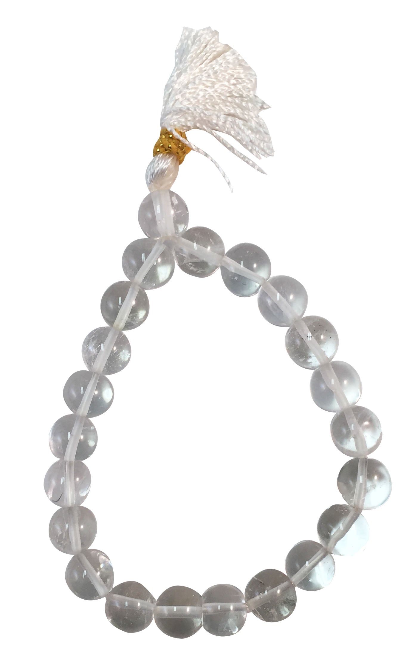 QUARTZ CRYSTAL WRIST MALA Stretch Bracelet