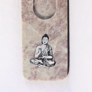 Soapstone Ashcatcher with Buddha Symbol
