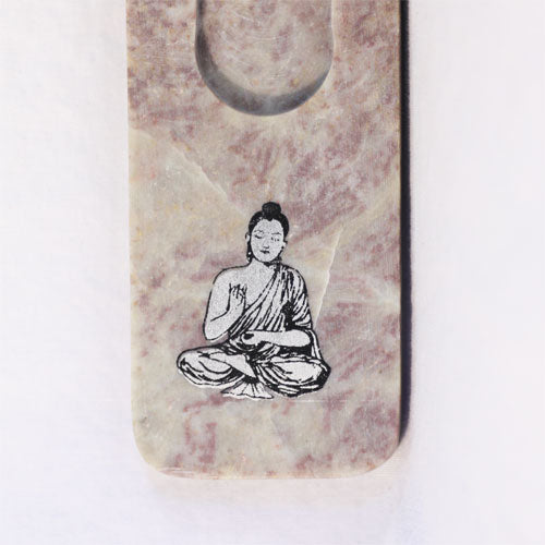 Soapstone Ashcatcher with Buddha Symbol