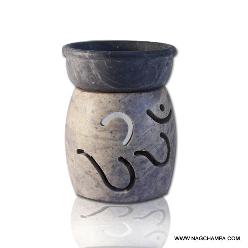 OM Aroma Lamp Soapstone Top - 3 inches