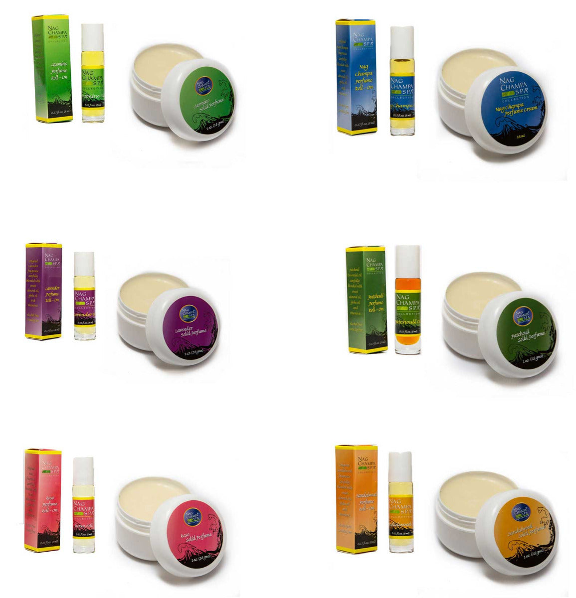 Perfume Duet,  Solid Perfume and Roll-on.
