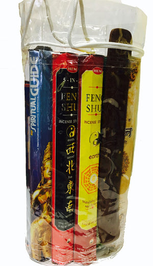 INCENSE GRAB BAG - 15 Tubes - 300 Sticks - Bonus Nag Champa Gold- 40 Sticks & Free Holder.