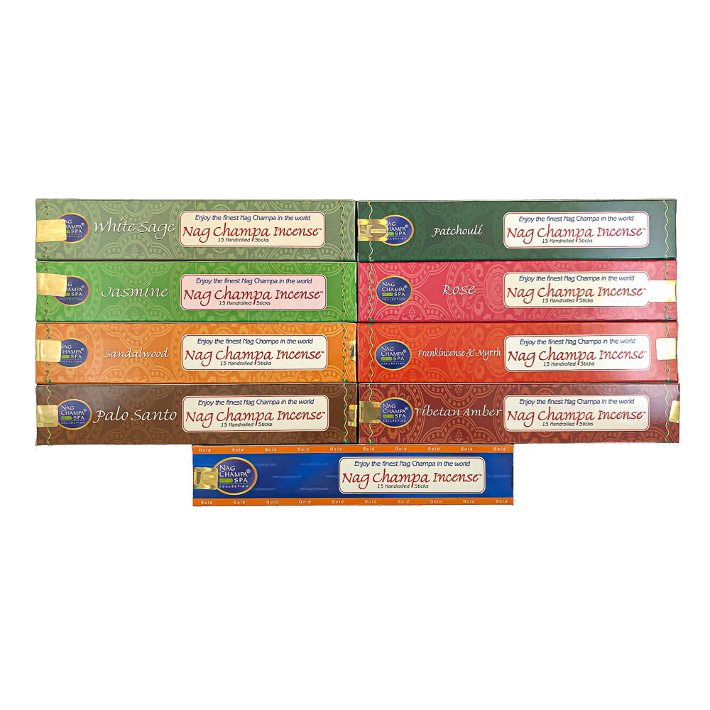 Nag Champa Gold Incense Fragrances - 15 Sticks