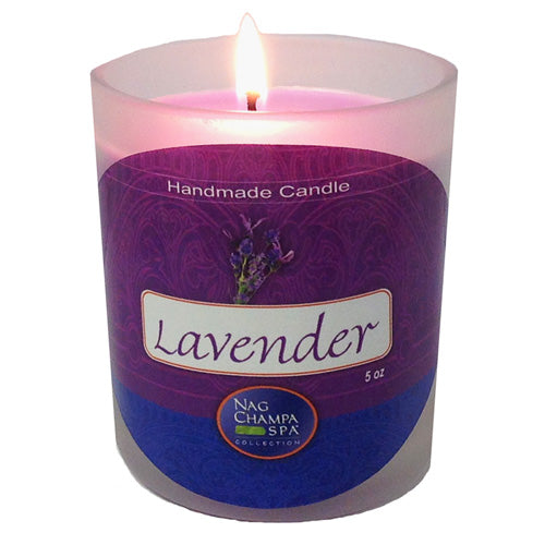 LAVENDER CANDLE JAR from Nag Champa Spa