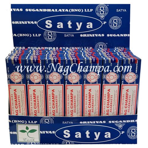Satya Nag Champa  Display With 42 Boxes, 15 Grams Each