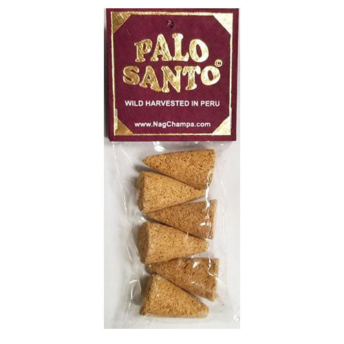 Palo Santo Incense Cones - Holy Wood (Bursera Graveolens)  6 Cones, 2 Inch