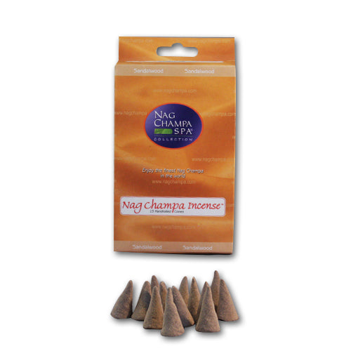 SANDALWOOD CONES - Box of 15
