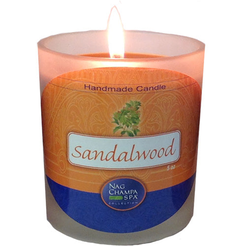 SANDALWOOD CANDLE JAR from Nag Champa Spa