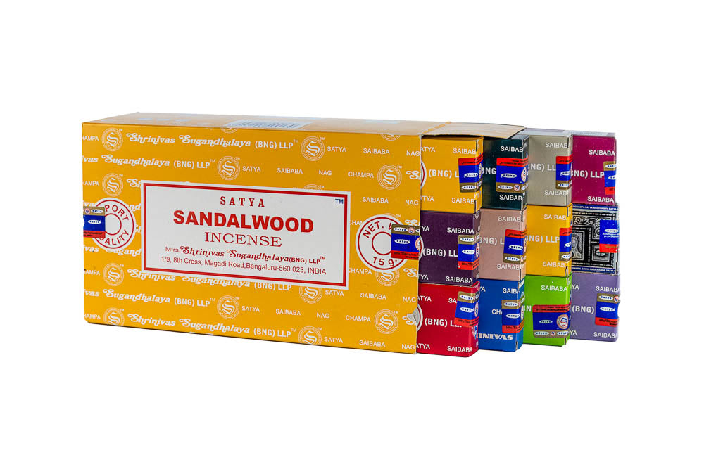 Satya Incense Sticks (15 Grams) - One Dozen Boxes