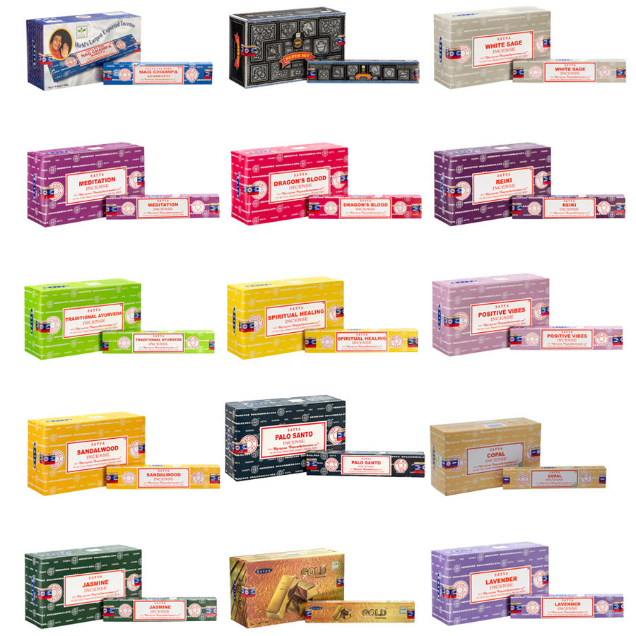 Satya Incense Sticks (BNG) - 15 Grams - Dozen boxes