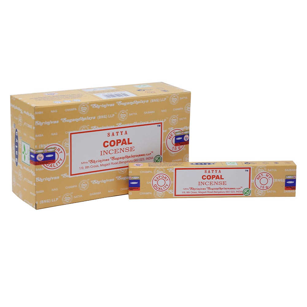 Satya Copal Incense Sticks (BNG) - 15 Grams - One Dozen boxes