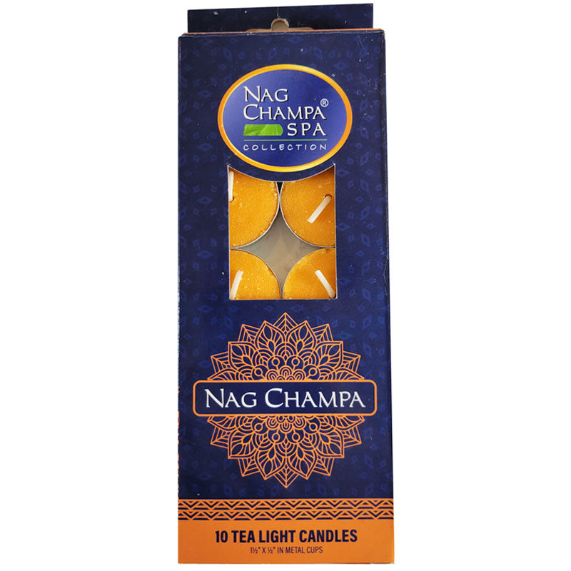 Nag Champa Tea Light Candles - Gift Box Of 10