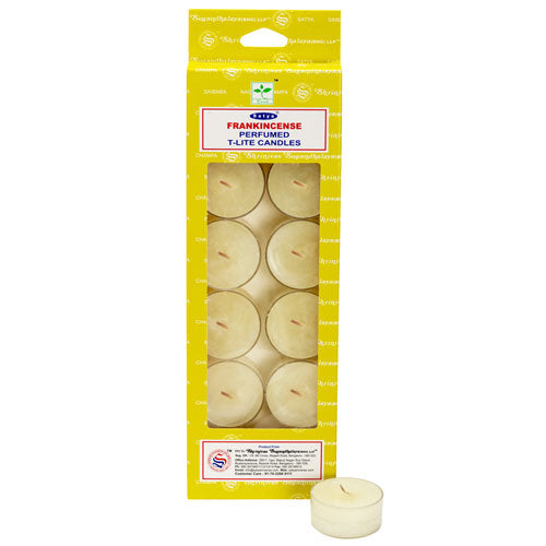 Frankincense Tea Light Candles - Box Of 12, from Satya Bengaluru (BNG)