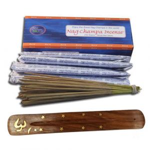 Nag Champa Gold Incense (250 Sticks) - FREE HOLDER-GOLD-250