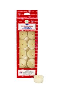 Dragon Blood Tea Light Candles - Box Of 12, from Satya Bengaluru (BNG)-TLC-DRAGONBLOOD