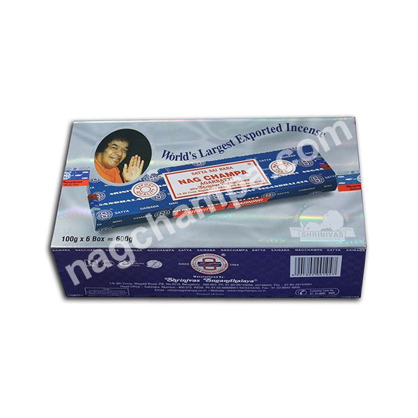 Details about   Satya Nag Champa Stick Incense 100 Gram Original Blue Box!!FREE SHIPPING!! 