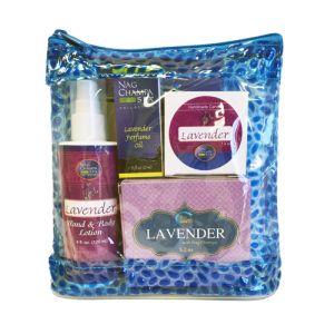 Lavender Lover's Spa Gift Set (Lotion, Soap, Oil, Candle)  FREE SOLID PERFUME-SPA-8