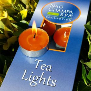 Nag Champa Tea Light Candles - Gift Box Of 10-CAN-TEA