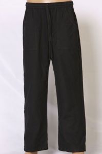 Yoga Pants - 100% Cotton- Black-D-108B