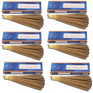 Nag Champa Gold Incense (600 Sticks)  100 Sticks X 6-GOLD-100-6