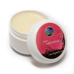 Rose Solid Perfume In A Natural Beeswax Base. Large 1 Oz. Jar.-SOLID-PERF-ROSE