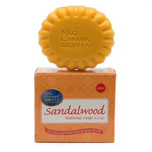 SANDALWOOD SOAP by Nag Champa Spa (150gm)-SP-SAN-150