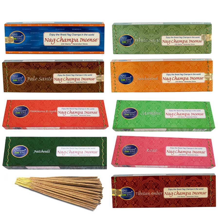 Nag Champa Incense - 100 Hand Rolled Sticks