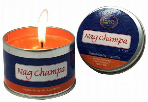 Nag Champa Scented Soy Candle, Indian Incense Fragrance